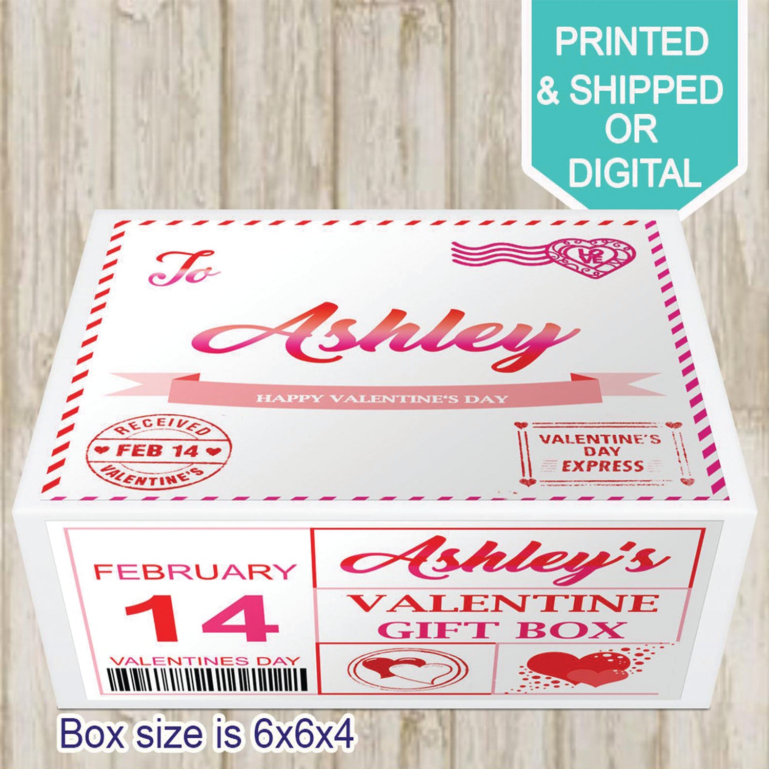 Personalized Valentine Gift Box -Valentines Gift- Valentine Box favors -  Mitchiisweets